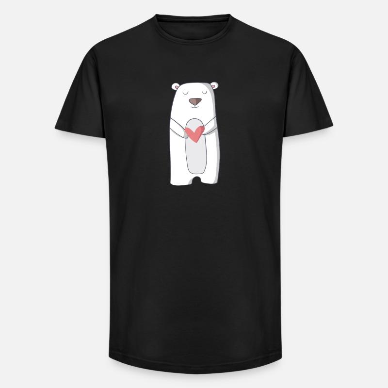Eisbär - Long Fit Männer T-Shirt - Schwarz