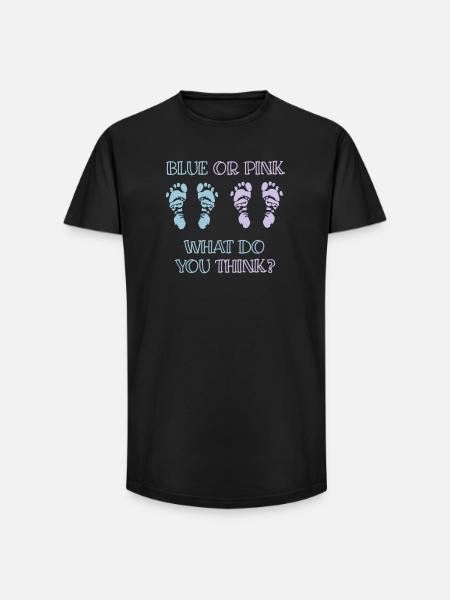 gender reveal party - Long Fit Men's T-Shirt - black