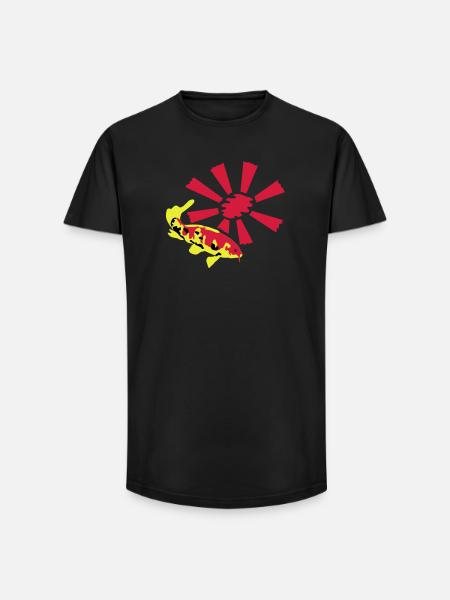 Koi Carp - Long Fit Men's T-Shirt - black