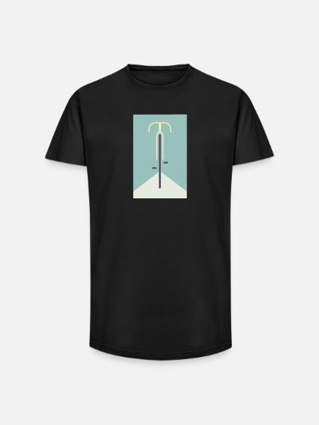 vélo, vélo, vélo, VTT - T-shirt coupe longue homme - noir