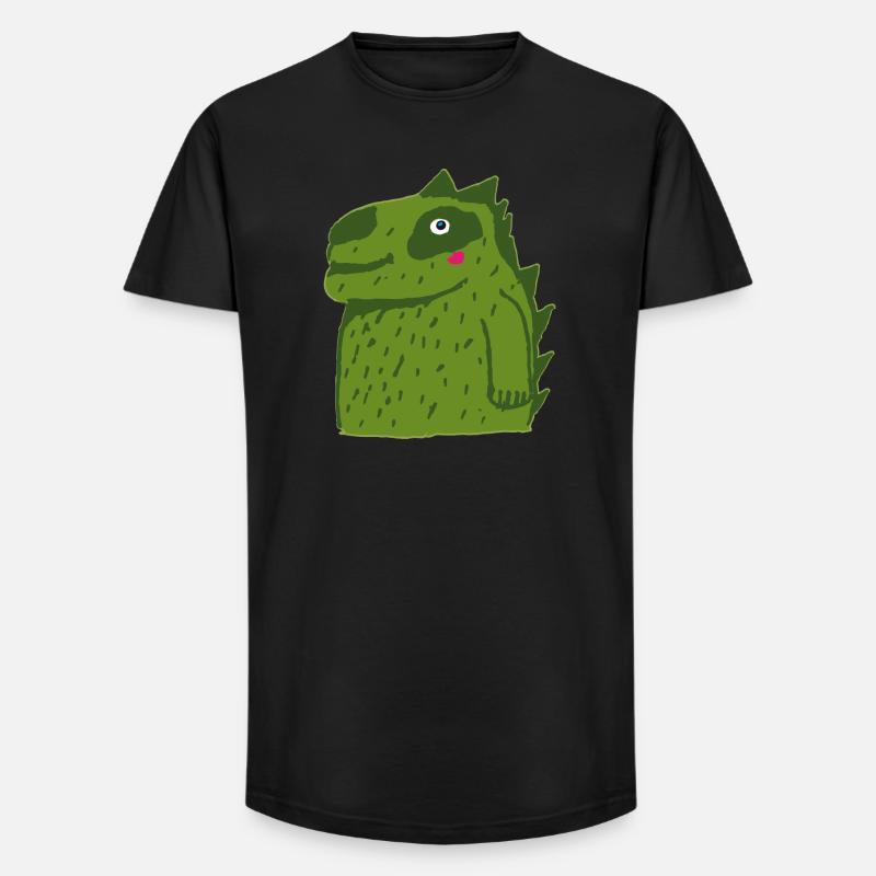 Drachen - Long Fit Männer T-Shirt - Schwarz