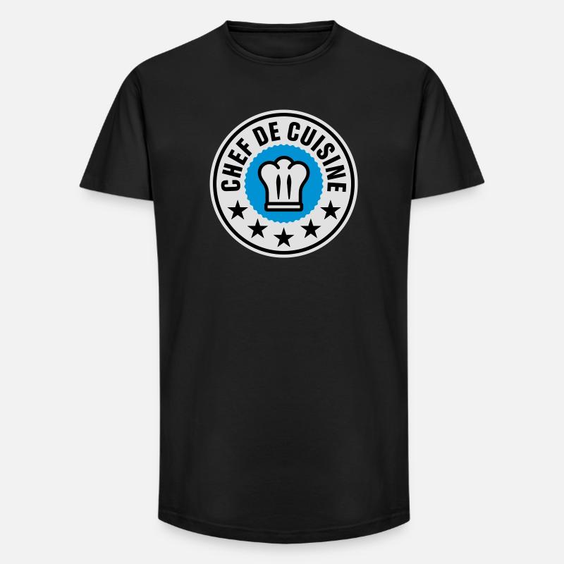 Chef de Cuisine - Long Fit Männer T-Shirt - Schwarz