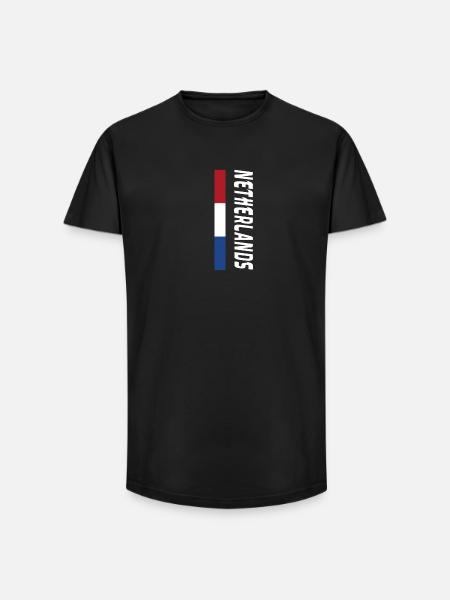 Netherlands / Gift / Gift Idea - Long Fit Men's T-Shirt - black