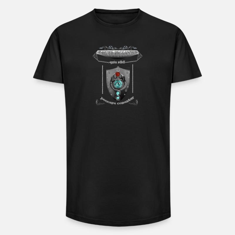 maxime peccantes - Long Fit Männer T-Shirt - Schwarz
