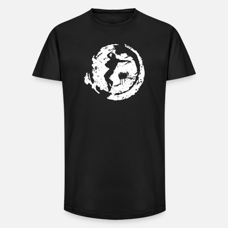 Breakdance - Long Fit Männer T-Shirt - Schwarz