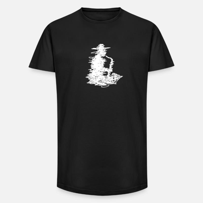 Jazz - Long Fit Männer T-Shirt - Schwarz