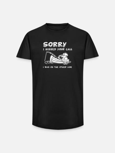 Fishing Lover Shirt - Long Fit Men's T-Shirt - black