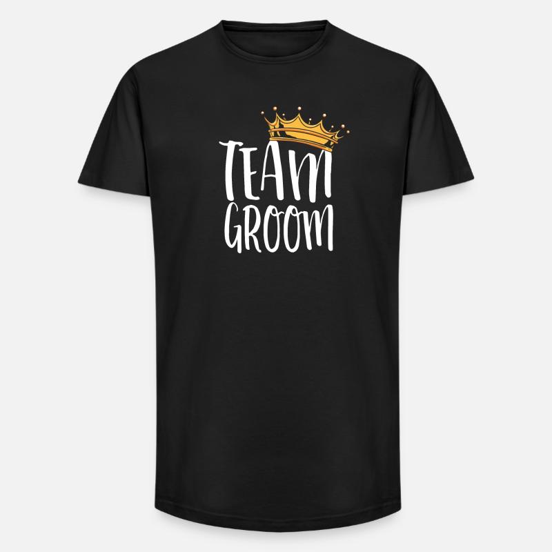 Team-Bräutigamkronen-Design - Long Fit Männer T-Shirt - Schwarz