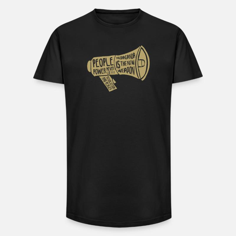 Propaganda ! - Long Fit Männer T-Shirt - Schwarz