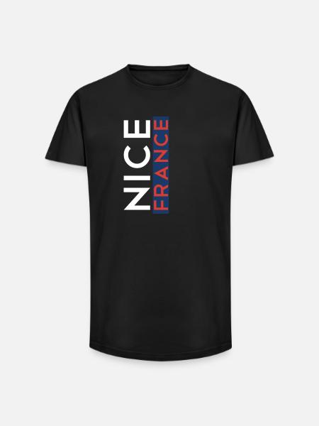 Nizza Frankreich Nice France - Long Fit Men's T-Shirt - black