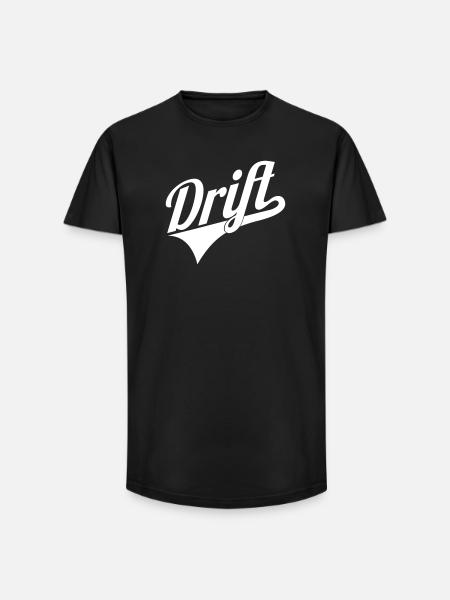Drift lettering logo - Long Fit Men's T-Shirt - black