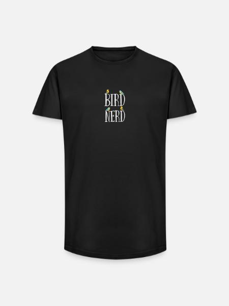 Birder Bird Nerd - T-shirt coupe longue homme - noir