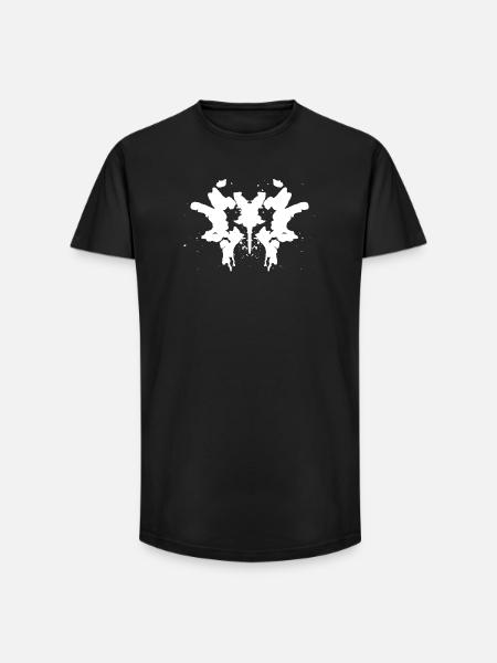 Rorschach - T-shirt coupe longue homme - noir