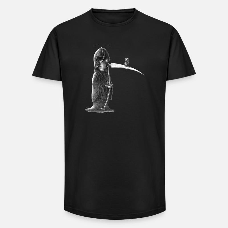 shit happens - Long Fit Männer T-Shirt - Schwarz
