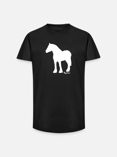 schimmel-kaltblut - Long Fit Männer T-Shirt - Schwarz