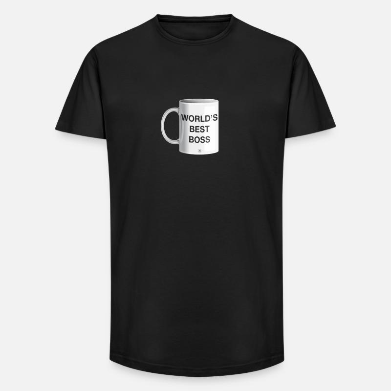 Der beste Chef der Welt - Long Fit Männer T-Shirt - Schwarz