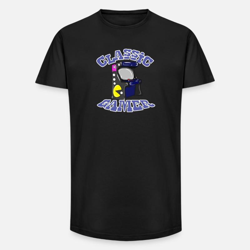 Game Zocken Geschenk - Long Fit Männer T-Shirt - Schwarz