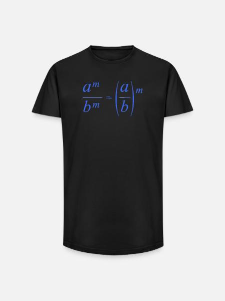 mathematics - Long Fit Men's T-Shirt - black