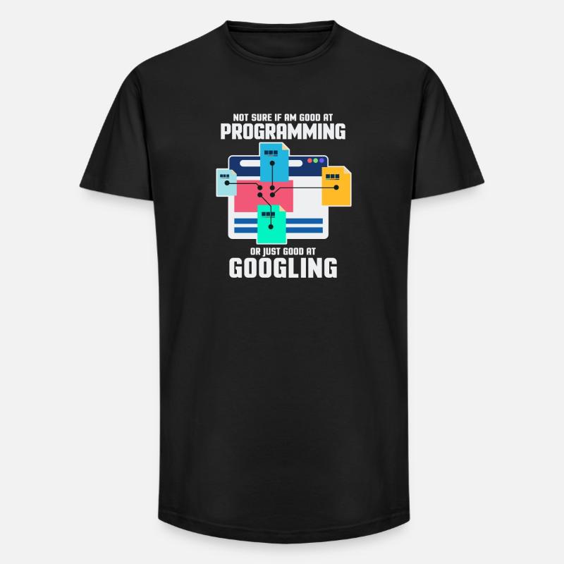 Programmeur Programmation Informatique Cadeau - T-shirt coupe longue homme - noir