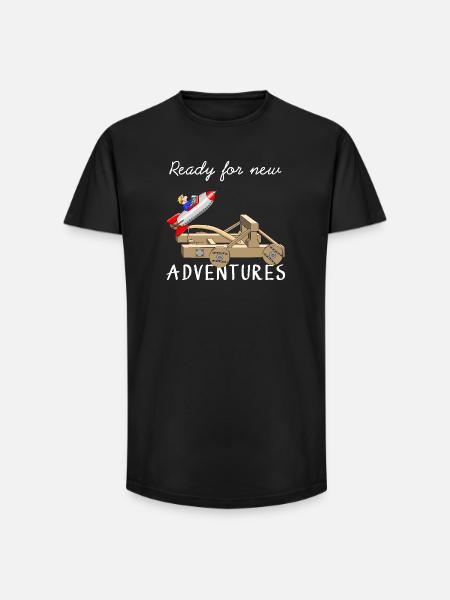 Aventure - Aventure - T-shirt coupe longue homme - noir