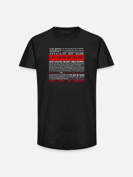 HOUSE MUSIC LOVERS - Long Fit Men's T-Shirt - black
