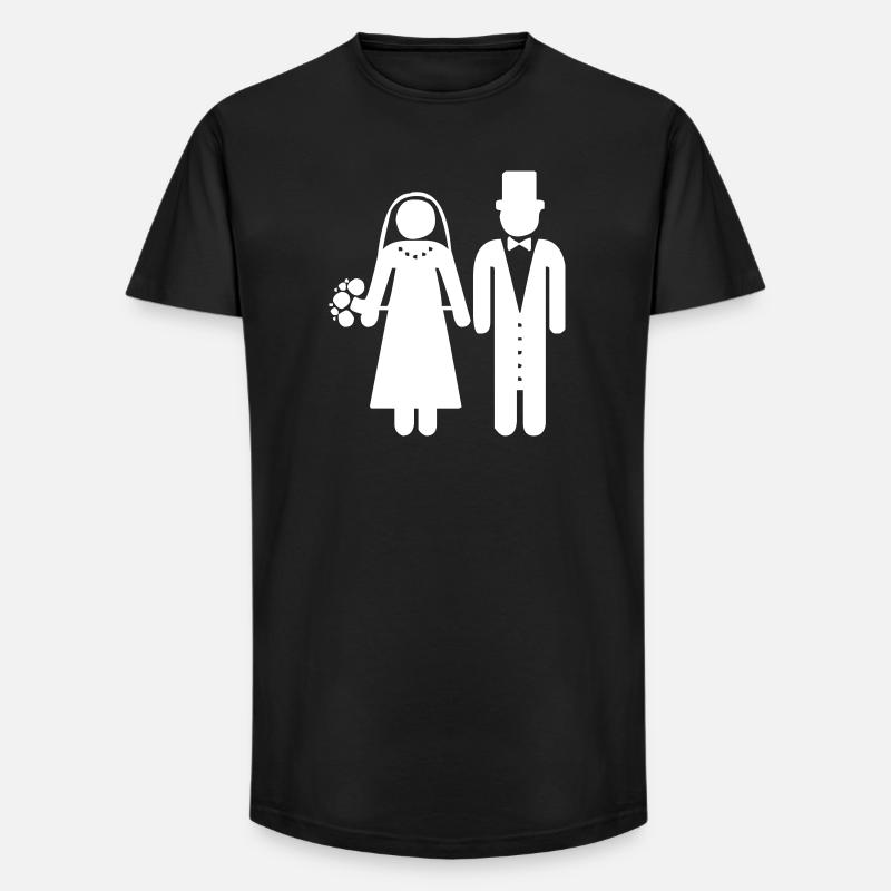 Ein Hochzeitspaar - Long Fit Männer T-Shirt - Schwarz