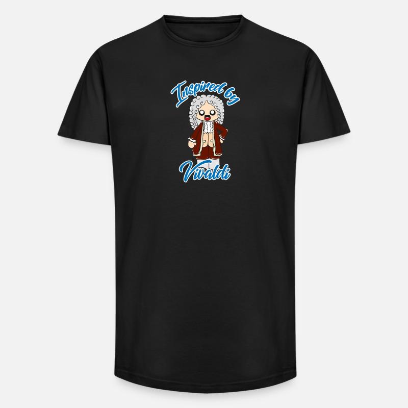 Vivaldi - Long Fit Männer T-Shirt - Schwarz