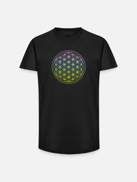 yoga - T-shirt uomo a vestibilità lunga - nero