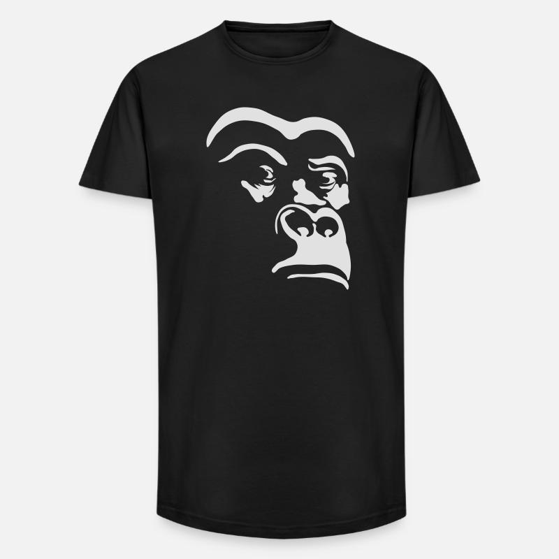 go go gorilla! - Long Fit Männer T-Shirt - Schwarz