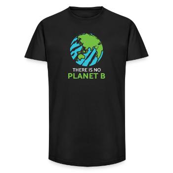 Climate protection environment planet earth climate climate policy - Long Fit Men's T-Shirt - black - Front - AI Model Male 185 light (185cm)