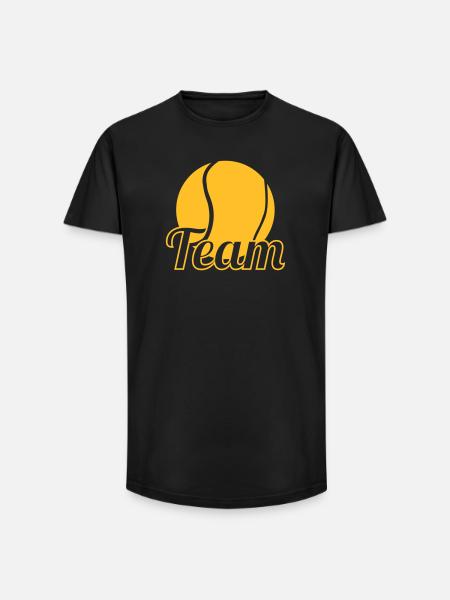 Tennis - Long Fit Men's T-Shirt - black