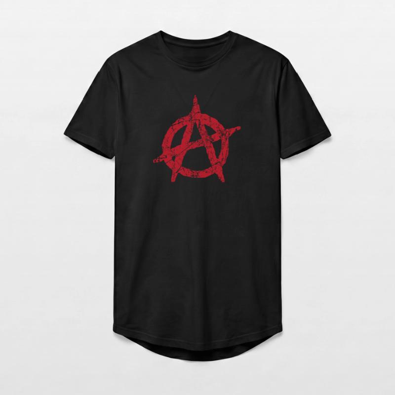 Anarchy symbol Anarchy anarchy anarchy anarchy Long Fit Men's T-Shirt