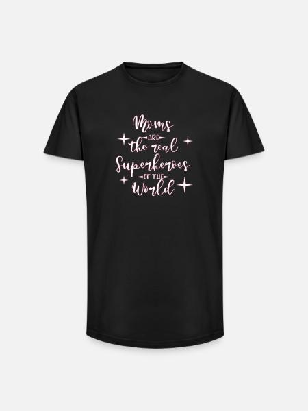 Mama Mutter - Long Fit Männer T-Shirt - Schwarz