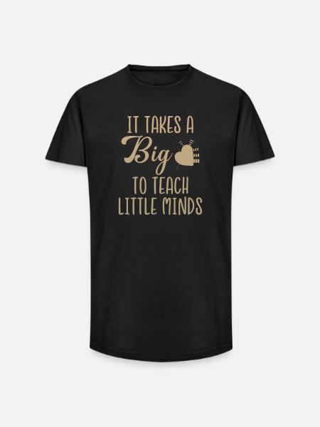 It takes a big heart - Long Fit Men's T-Shirt - black