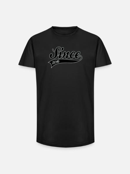 since 2016 - Long Fit Men's T-Shirt - black