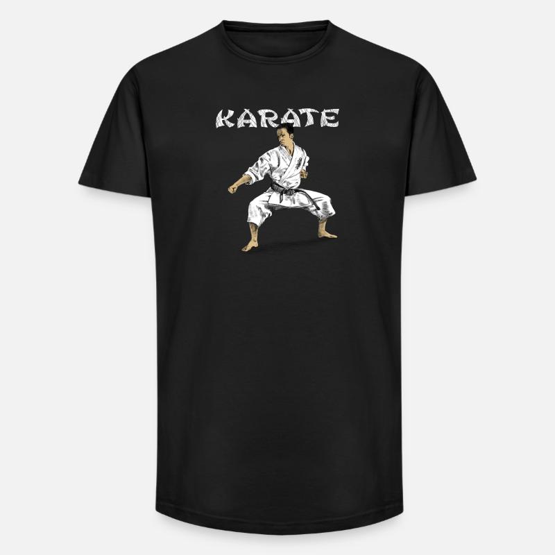 Karate - Long Fit Männer T-Shirt - Schwarz