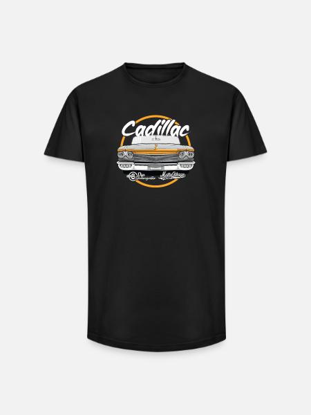 Cadillac - Long Fit Männer T-Shirt - Schwarz