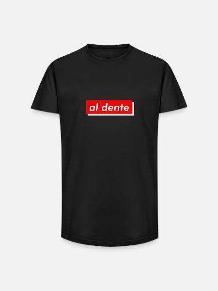 al dente - Long Fit Männer T-Shirt - Schwarz