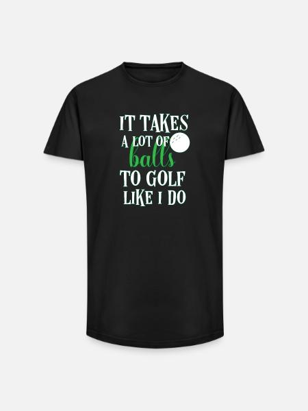 golf - Long Fit Men's T-Shirt - black