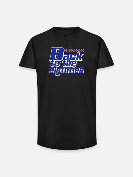 Back to the Eighties Retro - Long Fit Men's T-Shirt - black