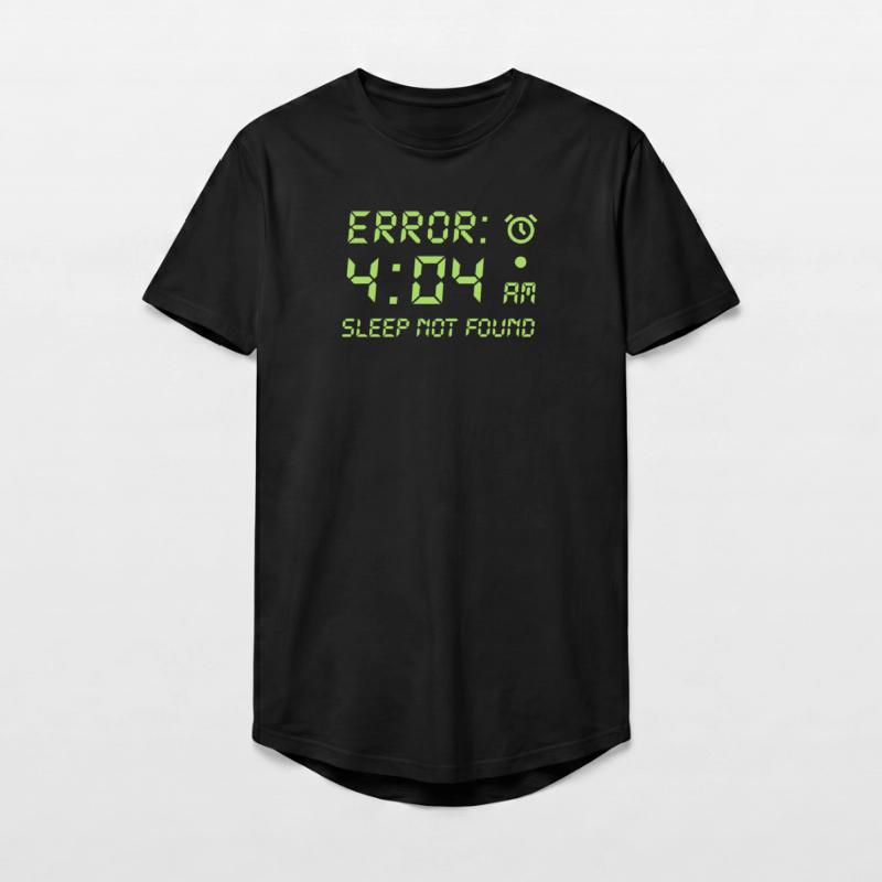 Error 404, sleep not found Programmierer Zocken Long Fit Männer T-Shirt