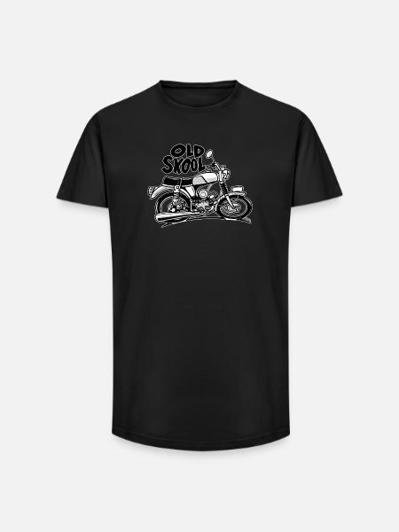 0897 moped 50cc OLD SKOOL - Long Fit Men's T-Shirt - black