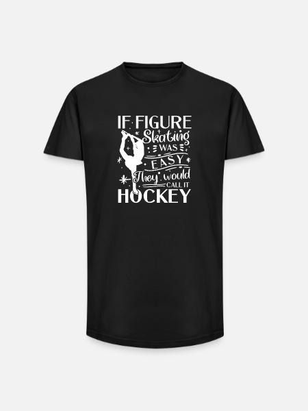 Eishockey Motivationsspruch Design - Long Fit Men's T-Shirt - black