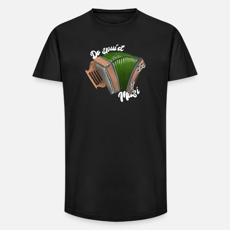 Do spui'd Musi // hell | ZiachON! - Long Fit Männer T-Shirt - Schwarz