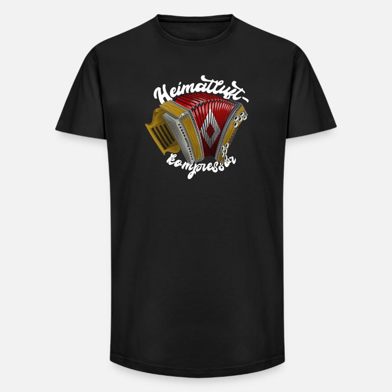 Heimatluftkompressor // hell | ZiachON! - Long Fit Männer T-Shirt - Schwarz
