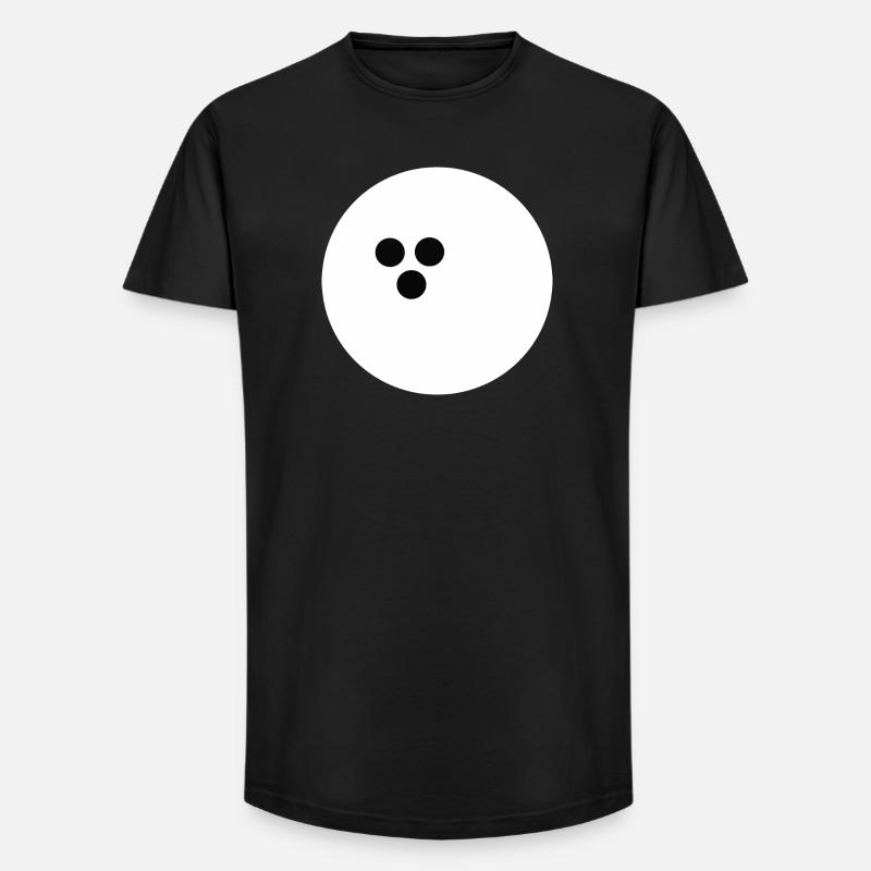 Boule de bowling, Bowling - T-shirt coupe longue homme - noir