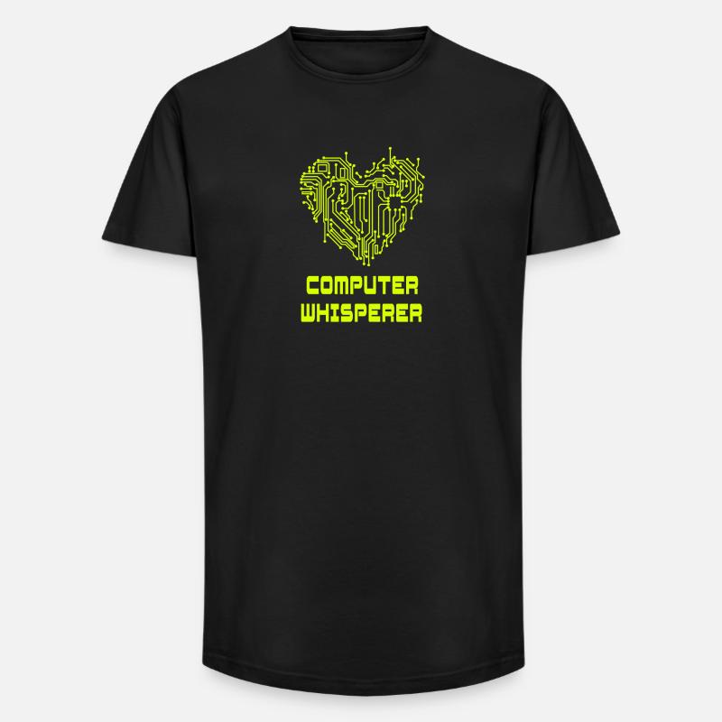 Computer Flüsterer - Long Fit Männer T-Shirt - Schwarz