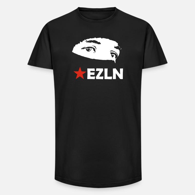 EZLN - Long Fit Männer T-Shirt - Schwarz