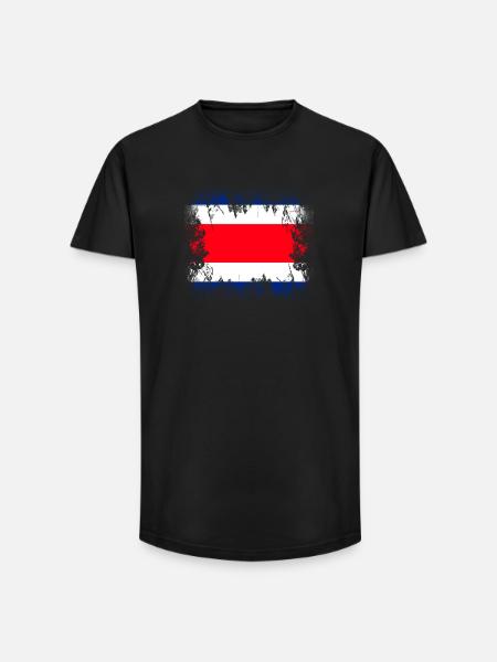 Costa Rica - Long Fit Men's T-Shirt - black
