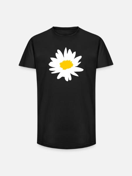 Marguerite - Buttercup - Daisy - Long Fit Men's T-Shirt - black